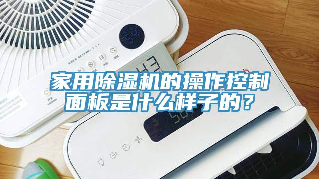 家用除濕機的操作控制面板是什么樣子的？