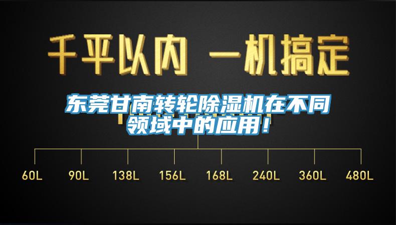 東莞甘南轉輪除濕機在不同領域中的應用！