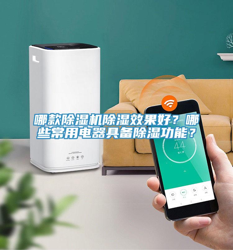 哪款除濕機除濕效果好？哪些常用電器具備除濕功能？